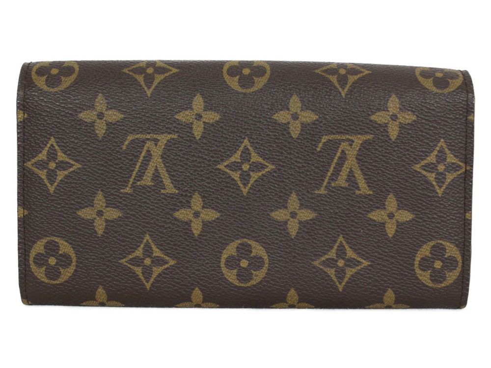 Louis Vuitton Brown Portefeuille Wallet Sarah Monogram Long